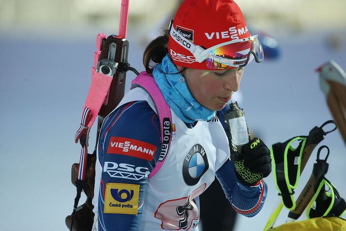 Biatlon, SP NMNM, smíšená štafeta: Veronika Vítková