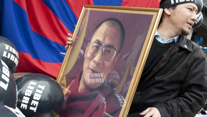Snímek z oslav padesáti let tibetského povstání v roce 2009.