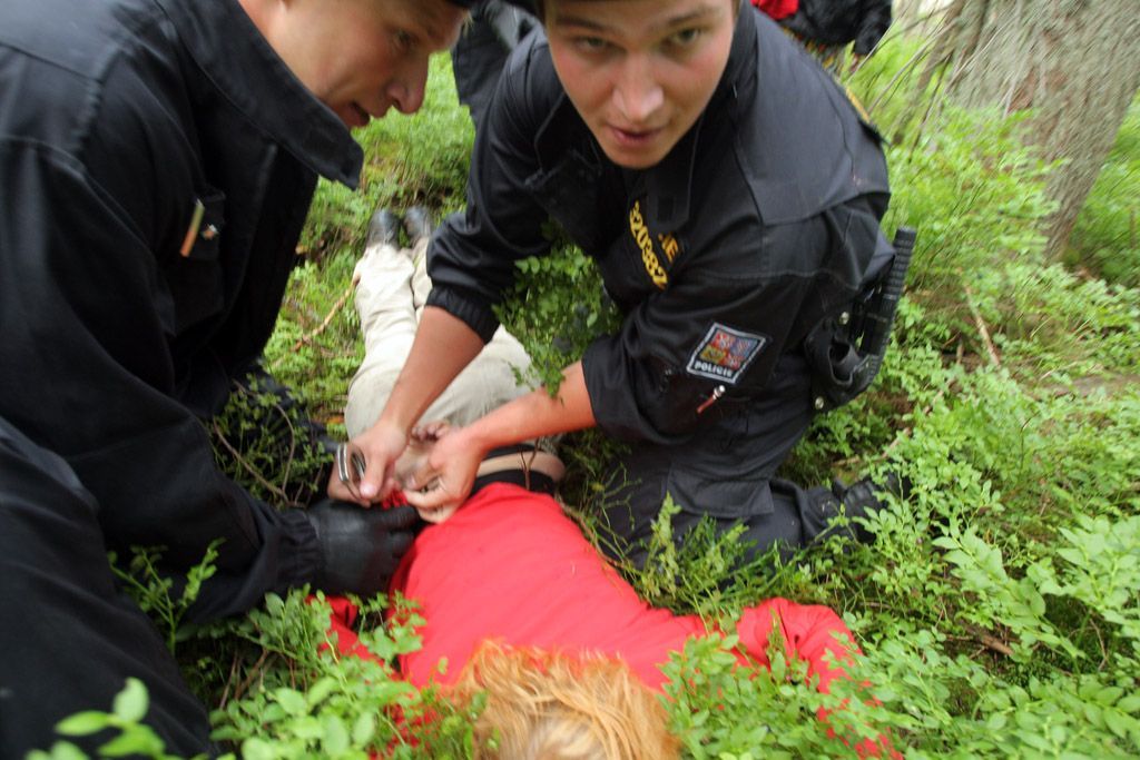 Zásah policie v šumavském hvozdu