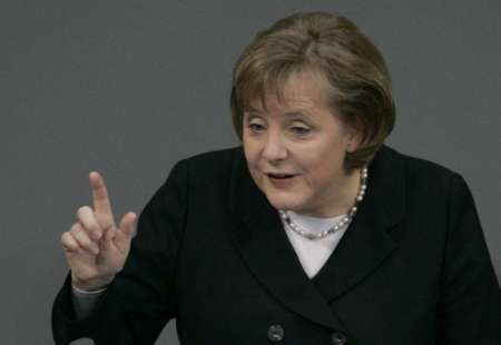 Merkelová v Bundestagu