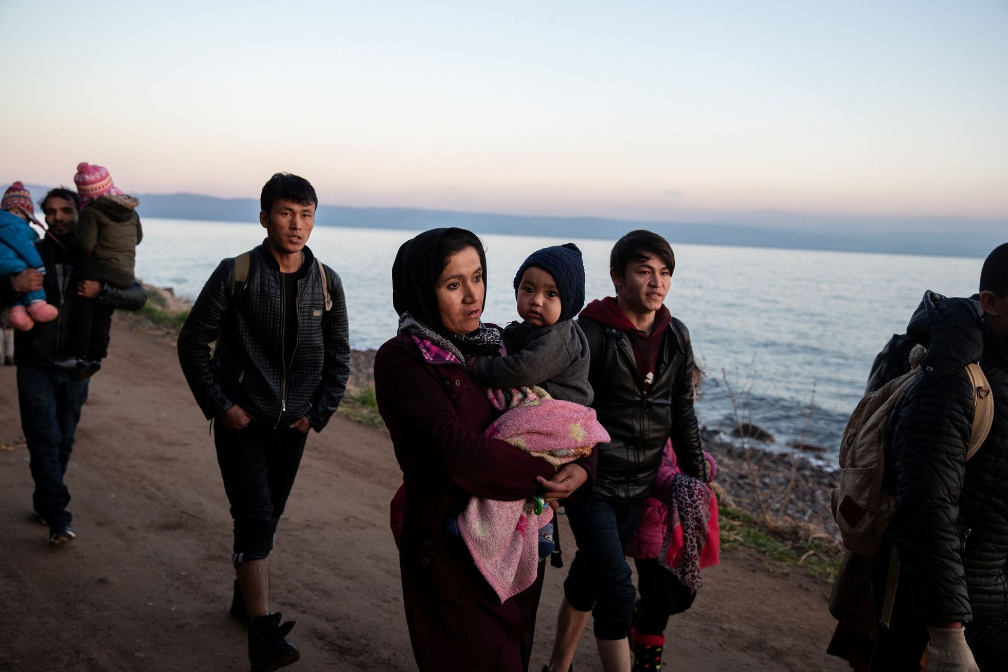 Lesbos, Řecko, březen 2020, uprchlíci, migranti, tábor, migrace, Turecko