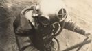 A German navy diver is pictured in this 1917 handout picture taken at an unknown location at sea.