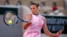 Tennis - French Open - Roland Garros, Paris, France - June 1, 2021 Czech Republic's Karolina Pliskova in action during her first round match against Croatia's Donna Vekic