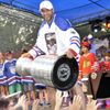 Michal Rozsíval při oslavách Stanley Cupu ve Vlašimi