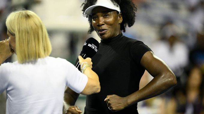 Venus Williamsová po vítězství ve Washingtonu