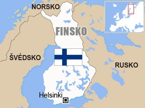 Finsko, mapa
