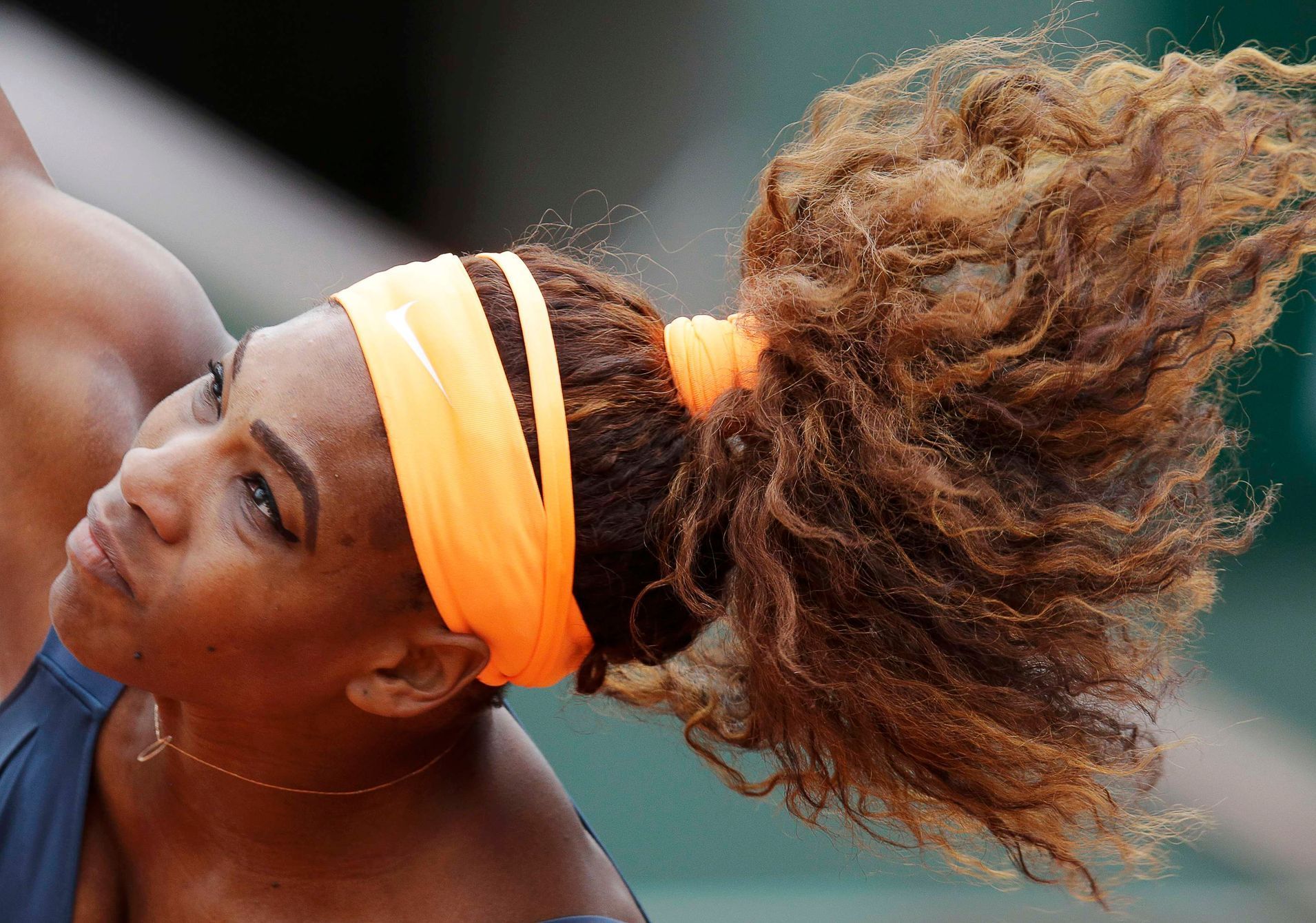 Americká tensitka Serena Williamsová na French Open 2013.