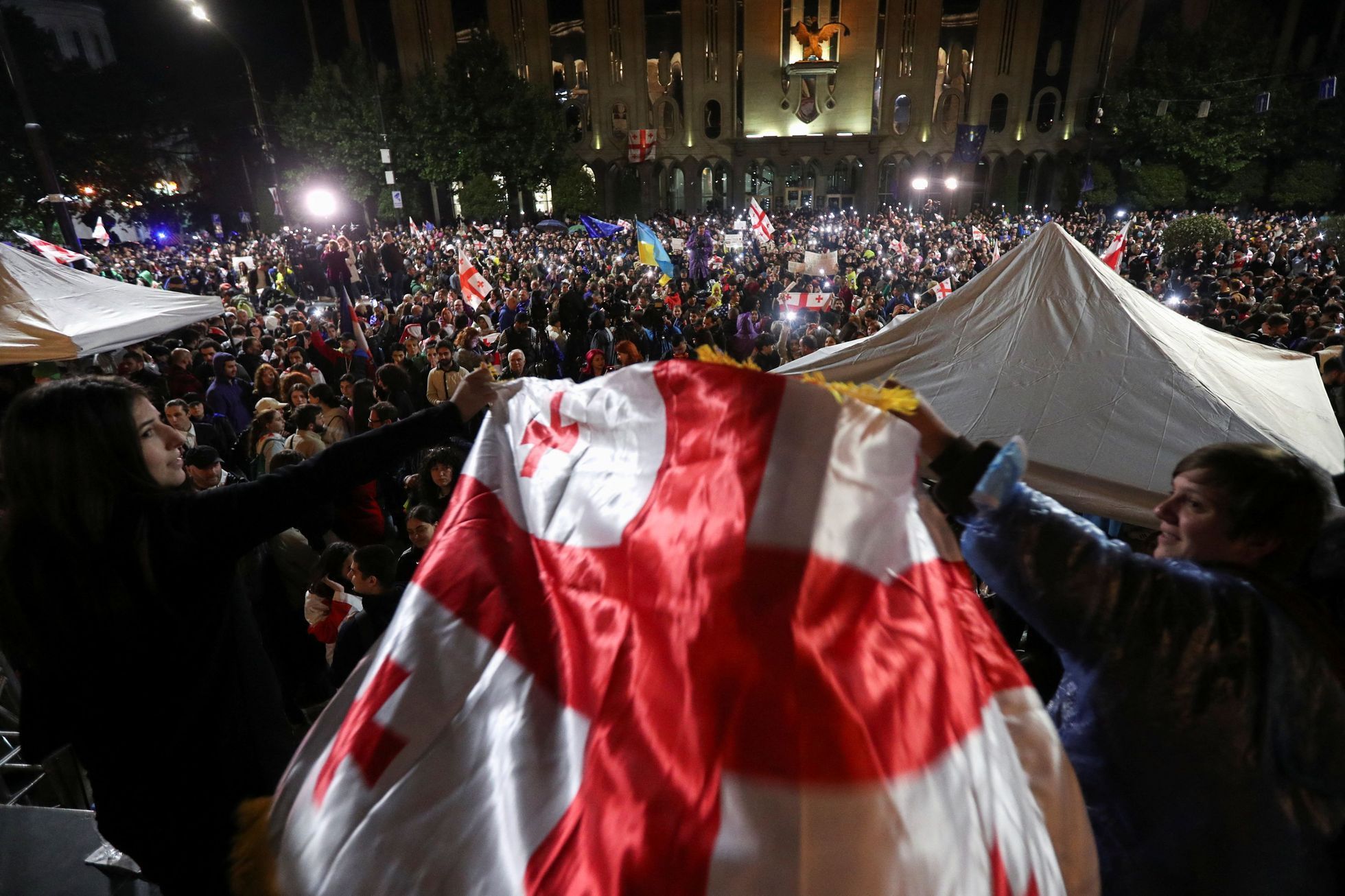 Protesty v Tbilisi