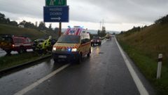 Nehoda Peugeotu 306 u Turnova