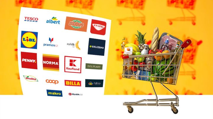 Nakupování: Kdo vlastní obchodní řetězce v Česku a které z nich jsou nejsilnější; Zdroj foto: Aktuálně.cz, Shutterstock.com