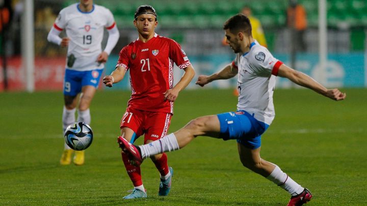 Moldavsko - Česko 0:0. Češi hrají proti outsiderovi bez Krejčího a Krále; Zdroj foto: Reuters