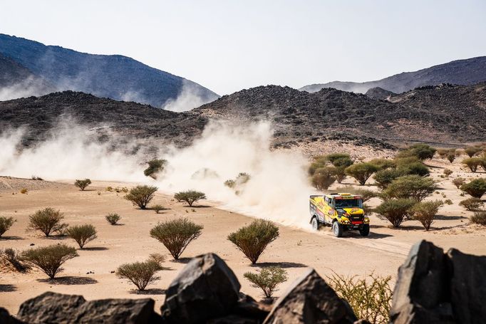 Martin Macík mladší (Iveco) ve 4. etapě Rallye Dakar 2021