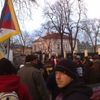 Protest za Tibet před čínským velvyslanectvím