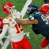 Super Bowl LIX  2025, Philadelphia - Kansas City: Jalen Carter a Patrick Mahomes (15)