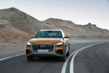 Audi Q8: "Velmi dobré". Chování asistenčních systémů: 78 %, Reakce na případ nouze (nefunkční senzory, nereagující řidič): 84 %. Podle Euro NCAP vyvážený systém s funkčními asistenčními systémy, které dobře spolupracují s řidičem.