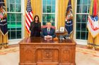 Kim Kardashian se sešla s Trumpem v Bílém domě. Televizní hvězda lobbovala za milost vězeňkyně