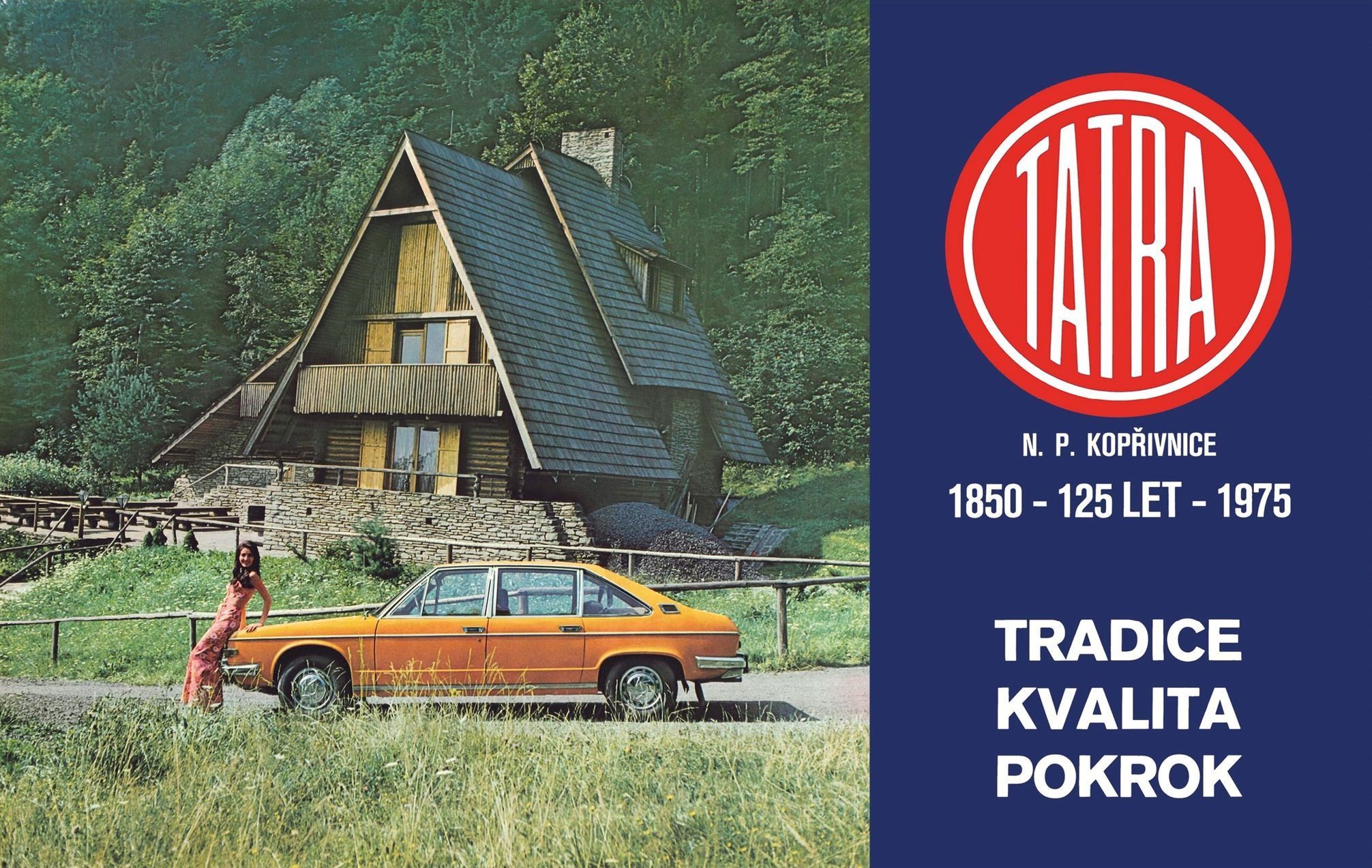 Tatra – osobní automobily na plakátech a v prospektech, 1945–1999