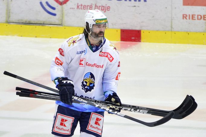 6. finále, Chance liga, HC Dukla Jihlava - HC Rytíři Kladno: Jaromír Jágr při rozbruslení.