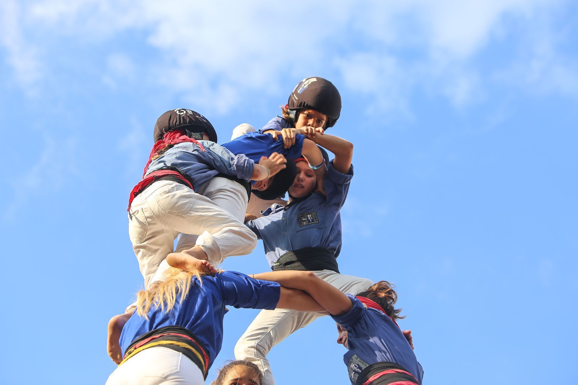Katalánské lidské věže na náměstí Jiřího z Poděbrad, Castell, Praha