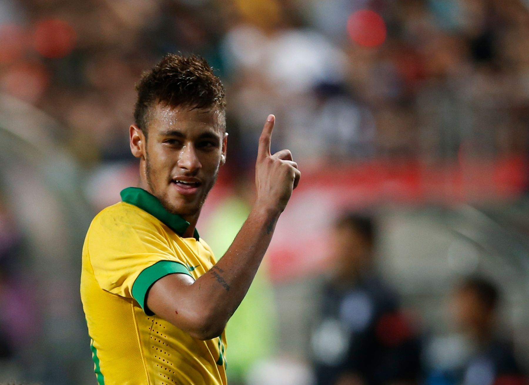 Neymar slaví gól proti Jižní Koreji