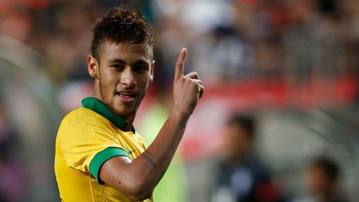Neymar slaví gól proti Jižní Koreji