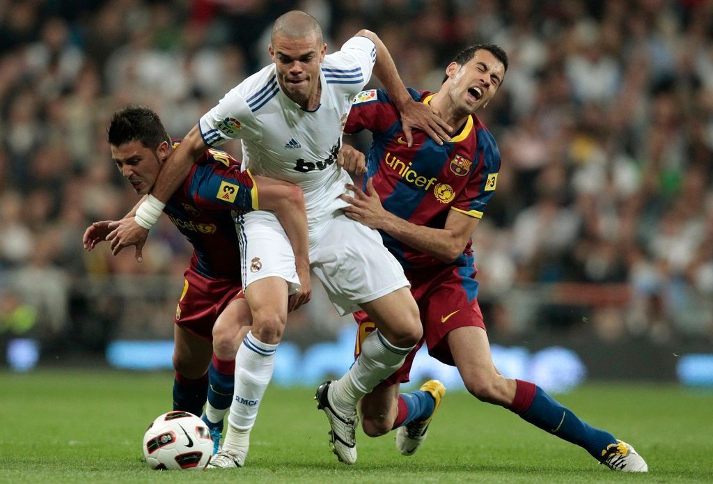 Real Madrid - Barcelona (Pepe, Xavi, Busquets)