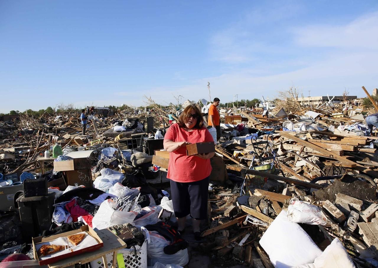 Fotogalerie: Dílo zkázy a utrpení. Tak vypadá Oklahoma po tornádu.