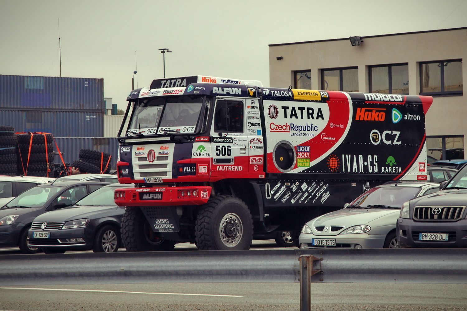 Dakra 2015: nalodění v Le Havre: Kolomý (Tatra)