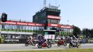 Filip Salač na Hondě (12) v Grand Prix České republiky třídy Moto3 v Brně 2020