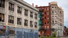 Detroit on the Verge of Bankruptcy May 13th 2012, Abandoned, blighted buildings in downtown Detroit, Michigan. Bankruptcy looms for the city of Detroit after decades of a troubled economy initially caused by the decline of the domestic automobile manufacturing industry.