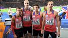 Česká štafeta ve finále běhu na 4x4000 m na ME v atletice v Berlíně 2018