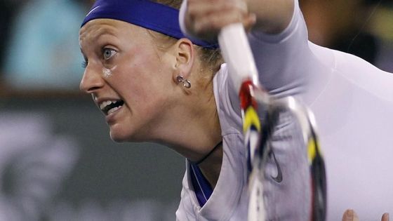 OBRAZEM Tak se vrátila Kvitová. V Indian Wells smetla kamarádku