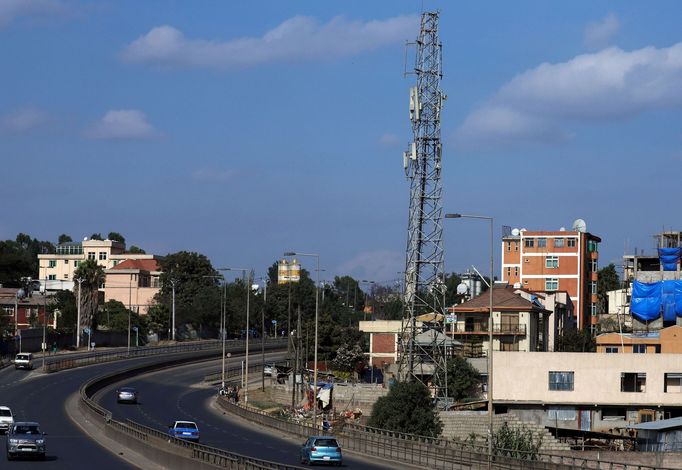 Hlavní město Etiopie Addis Abeba.