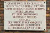Na pařížském nábřeží Quai de Javel, nyní Quai André-Citroën, kdysi na projektech Traction Avant, 2 CV a DS pracoval spolu s konstruktérem André Lefebvrem také stylista Bertoni.