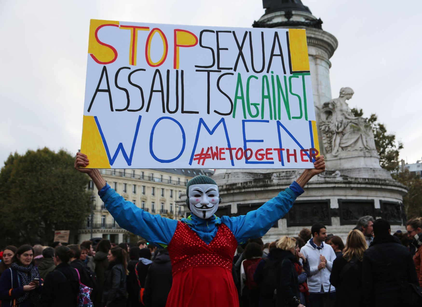 #MeToo demonstrace v Paříži sexuální obtěžování