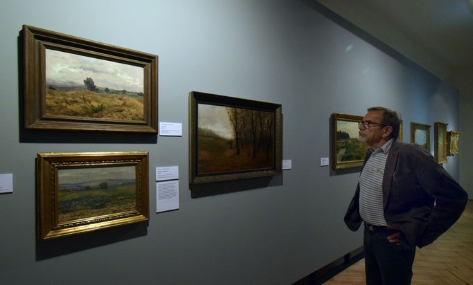 Snímek z litoměřické výstavy impresionistů.