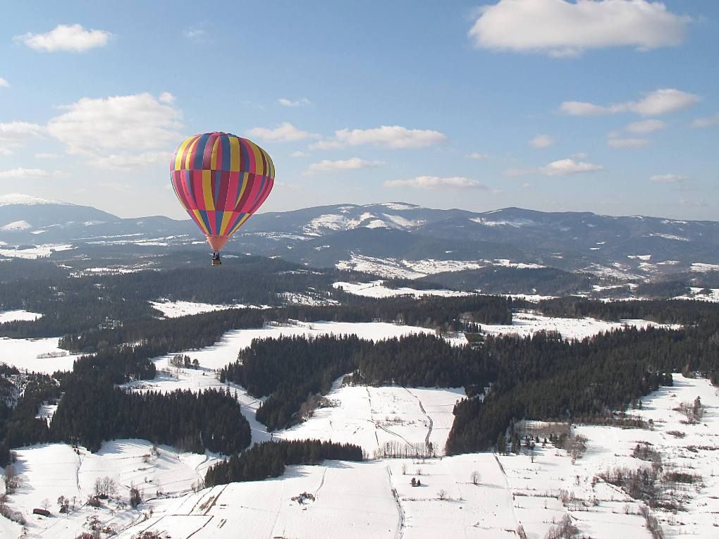 Přelet balonem nad Tatrami