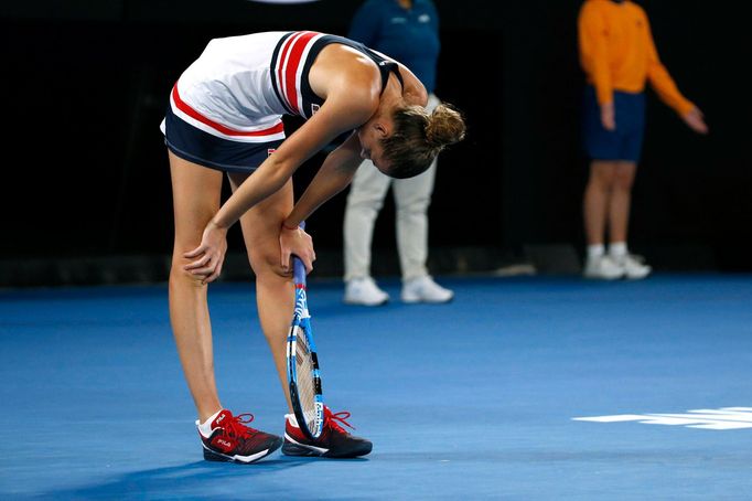 Karolína Plíšková v osmifinále Australian Open 2018.