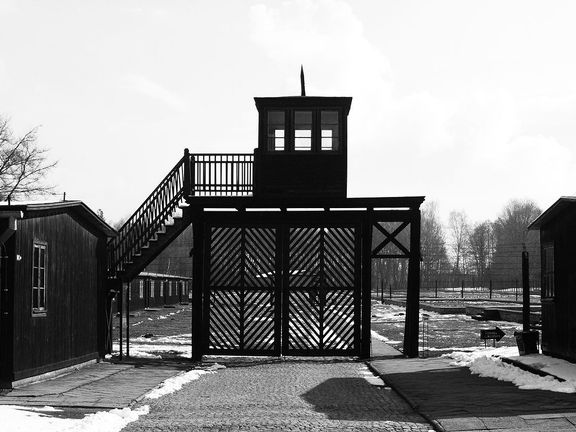 Takzvaná brána smrti koncentračního tábora Stutthof