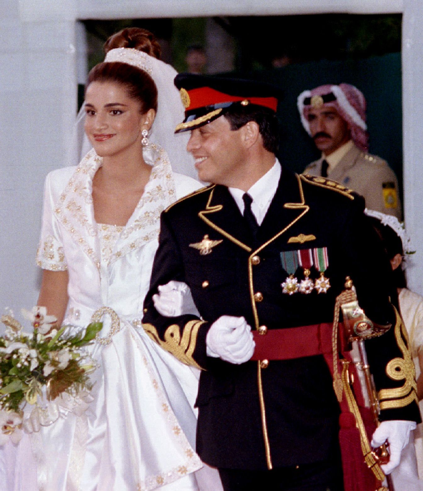 4. FOTOGALERIE / Magazín / Jordánský korunní princ Abdullah a  nevěsta Rania el-Yassin