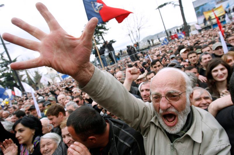 Protesty v Gruzii