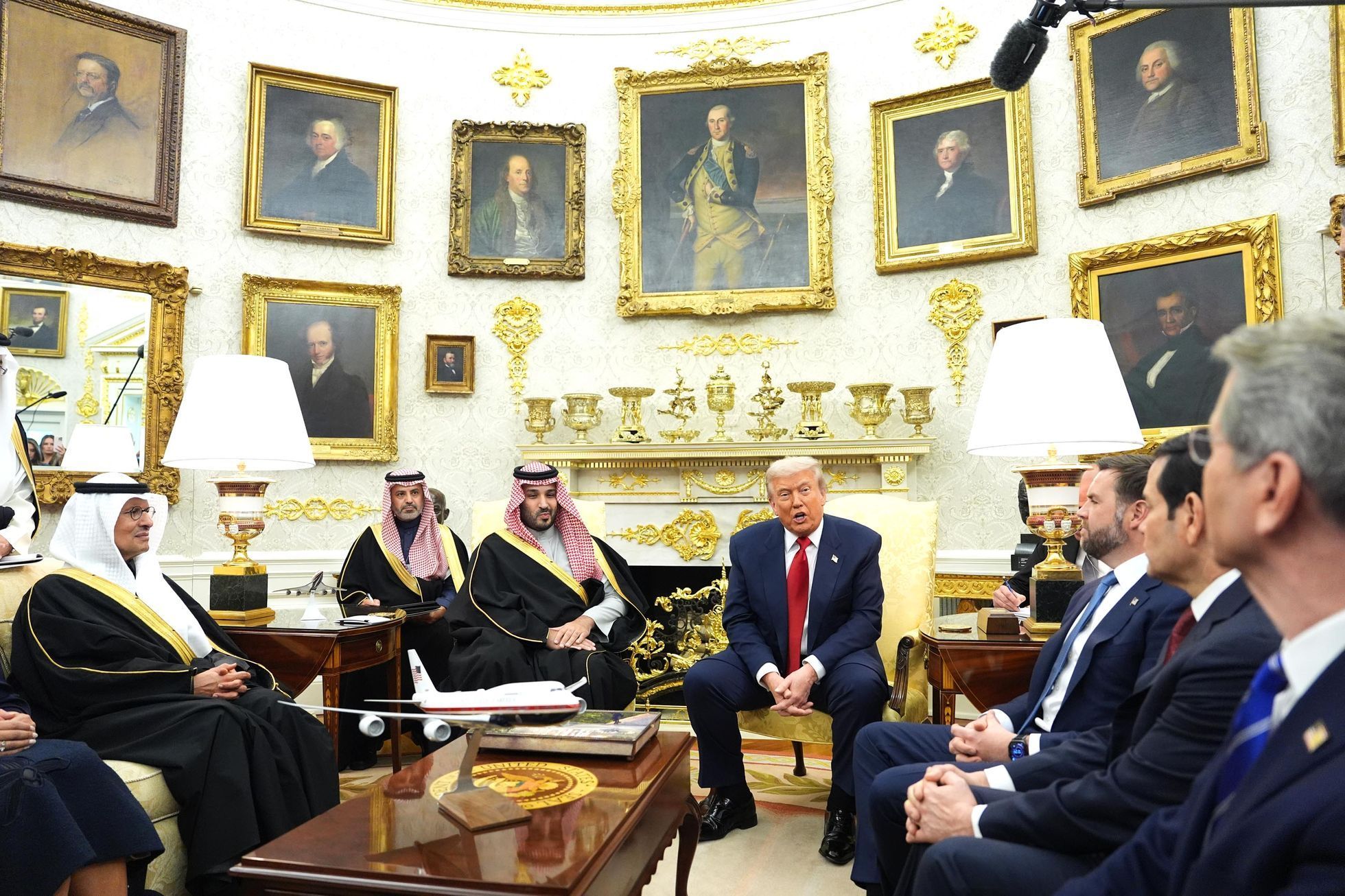 USA, Washington, Bílý dům. Saudská Arábie, Mohammed bin Salman, princ, návštěva, Donald Trump