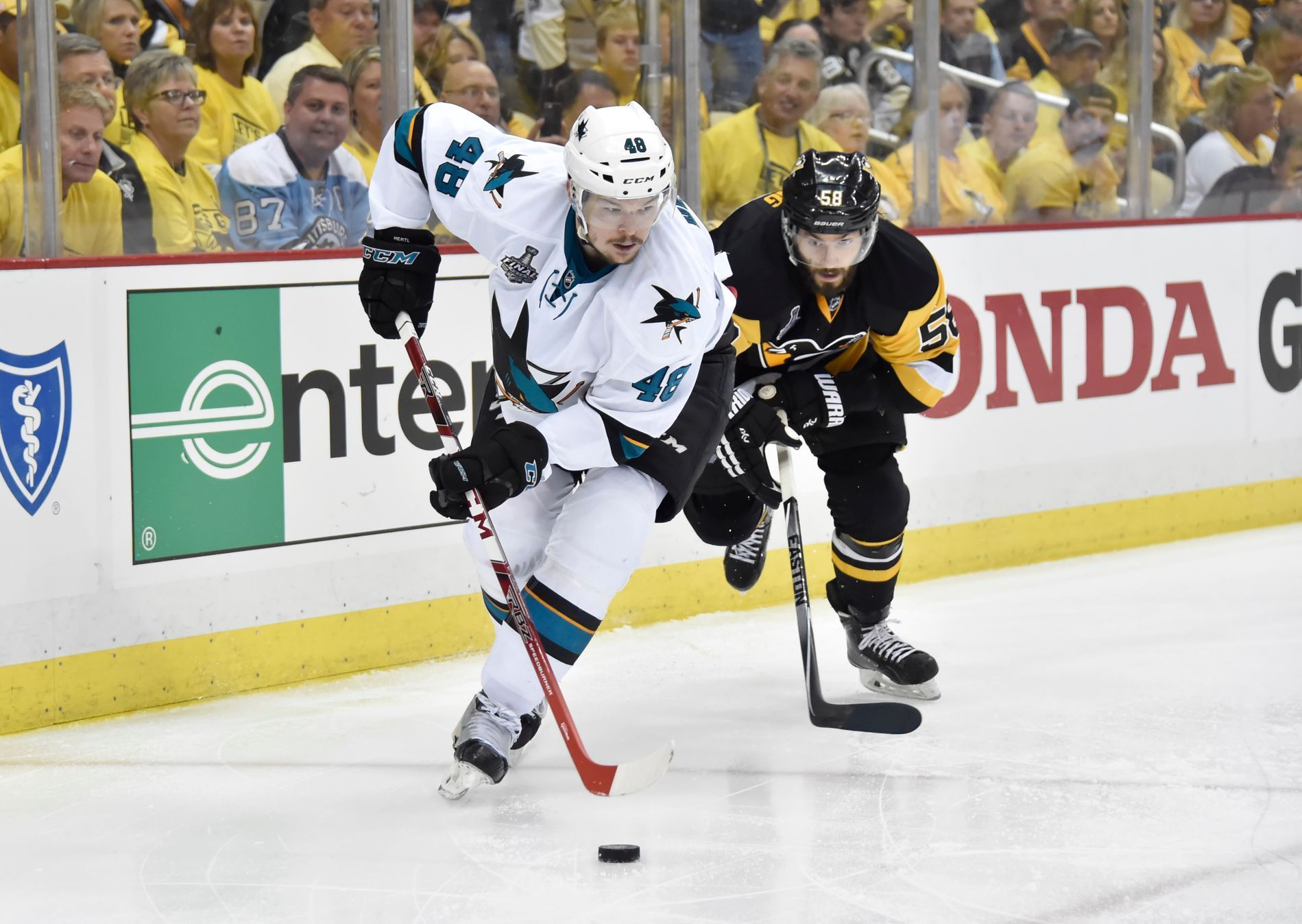 NHL: Stanley Cup Final-San Jose Sharks at Pittsburgh Penguins, TOmáš Hertl