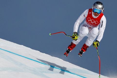 Ester Ledecká v super-G na ZOH 2022 v Pekingu