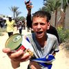 Palestina, Gaza, hlad, pomoc, letadlo, Jordánsko, Israel