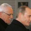 Prezident Vladimír Putin a Václav Klaus