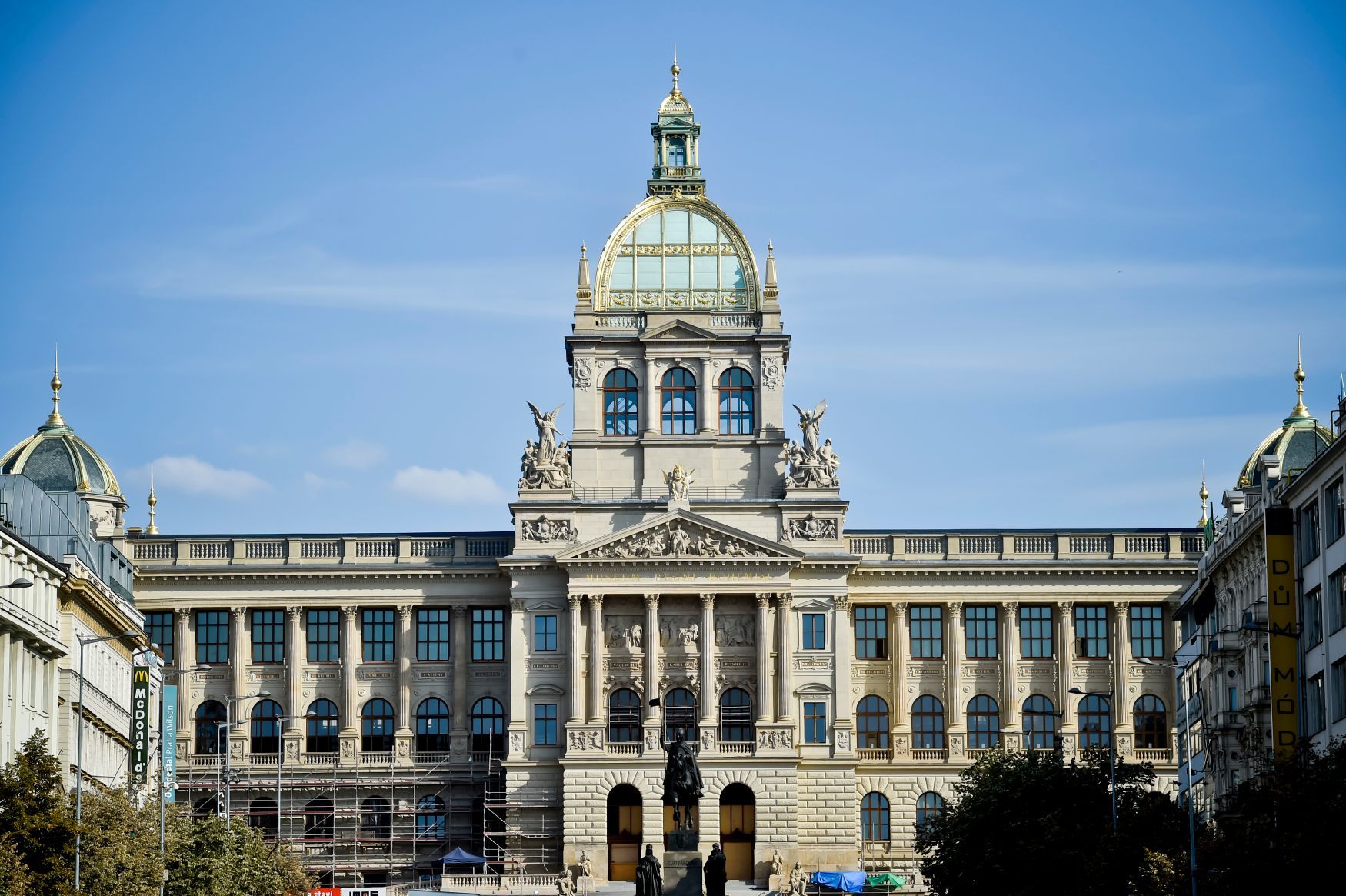 Národní muzeum v průběhu rekonstrukce.