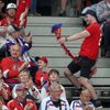 Čeští fanoušci během zápasu MS 2024 Česko - Norsko