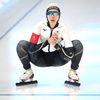 Japonka Misaki Ošigiriová v závodě rychlobruslařek na 5000 m na ZOH v Pekingu 2022