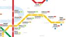 Tržní ceny bytů u jednotlivých stanic pražského metra